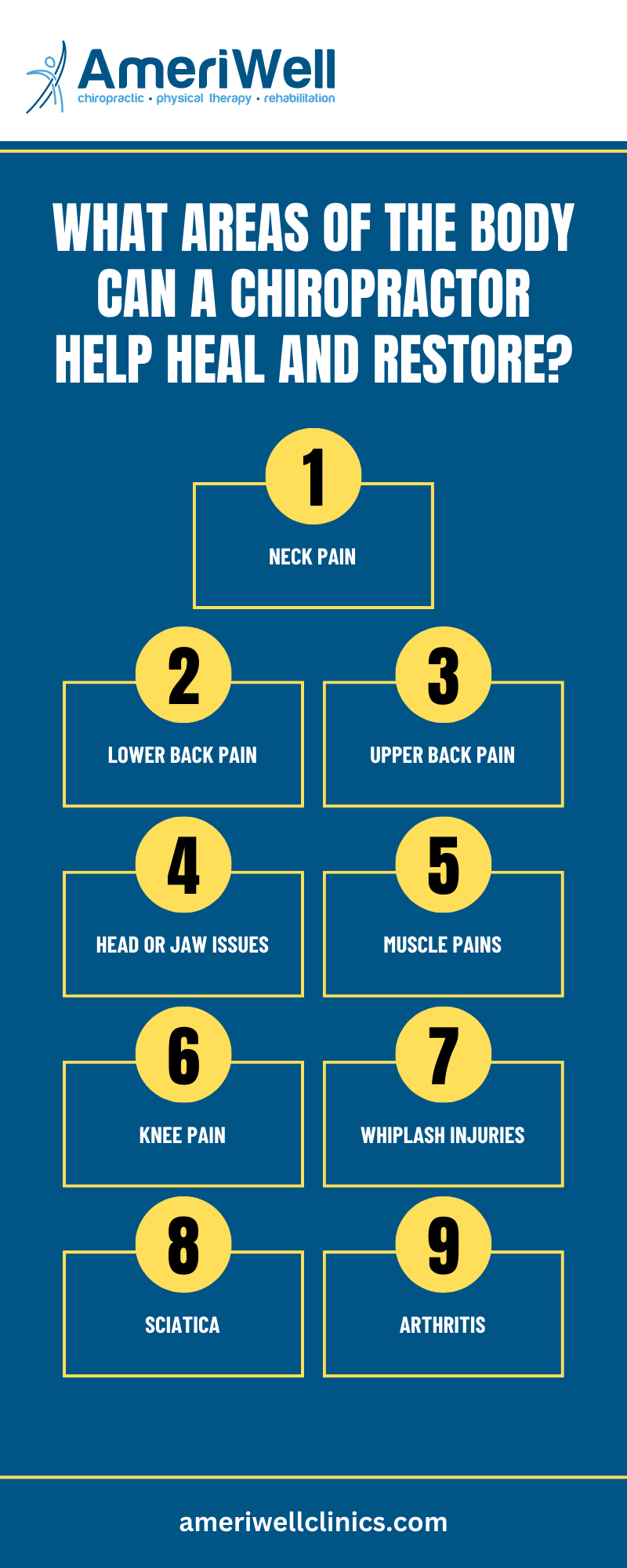 What Areas of the Body Can a Chiropractor Help Heal and Restore Infographic