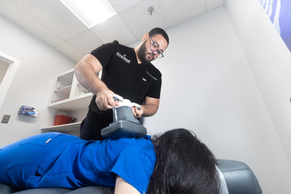 spinal adjustment therapy session Falls Church VA