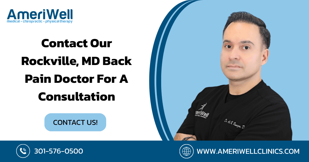 back pain doctor Rockville MD - AmeriWell Clinics
